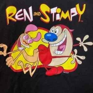 Ren and Stimpy Butt Buddy Animated Series Nickelodeon Tee XL thumbnail 2
