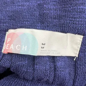 Free‎ people beach Veda ribbed blue maxi skirt Sz M thumbnail 3