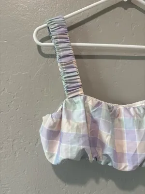 Storia Pastel Purple/Green/Yellow Crop Top thumbnail 4
