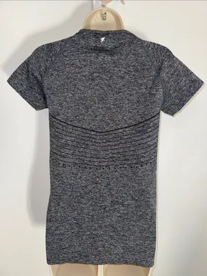 Primark Workout Top Short Sleeve Heather Gray Women’s 10 / 12 thumbnail 2