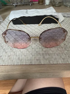 WOWSUN Oversized Geometric Pink Lens Sunglasses Gold Metal Frame thumbnail 3