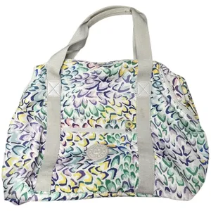 Kipling Art Medium Tote Bag Multicolor Leopard Print Nylon Travel Gym Handbag thumbnail 1