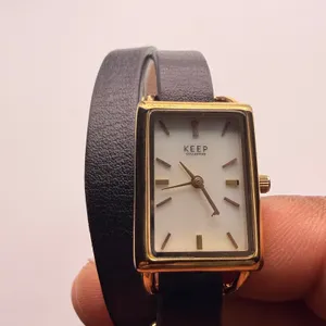 Elegant KEEP Collective Tank TimeKey Watch, Gold-Tone Finish Working New Battery thumbnail 4