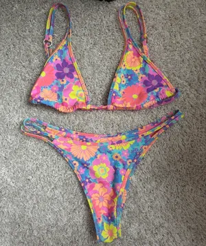 Kulani Kinis Neon Floral Bikini Set thumbnail 1