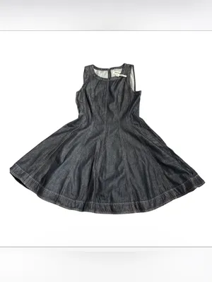 Madewell Airy Denim Circle Mini Dress in Rinse Wash NZ106 Size M NWT thumbnail 5