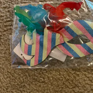 rainbow masquerade mask venetian mardi grass party halloween thumbnail 2