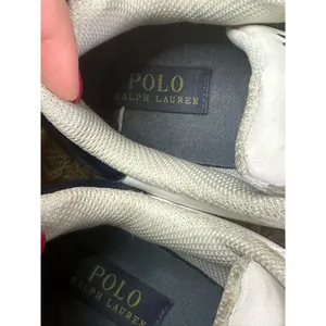 Polo By Ralph Lauren Quilton Bear Classic White Lace Up Low Top Sneakers Size 6 thumbnail 7