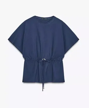 ZARA Cinch Waist Top thumbnail 1