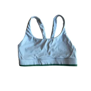 Athleta White Sports Bra Small Racerback Medium Support Workout Yoga Athletic thumbnail 3