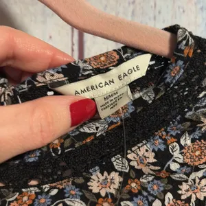 NWT American Eagle Outfitters Floral and Lace Open Back Blouse thumbnail 8