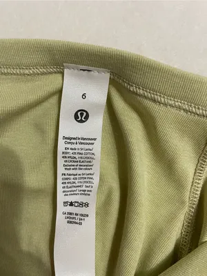 Lululemon NWT Ribbed Held Tight Short Sleeve Shirt Crop Top Green Size 6 thumbnail 5