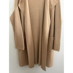 J. Crew Juliette Collarless Sweater Blazer Camel‎ Women's Size Large thumbnail 5