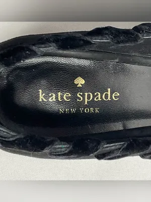 Kate Spade Ruffle Bow Flats Sz 8.5 Shoes Kalani Suede Pointed Toe thumbnail 4