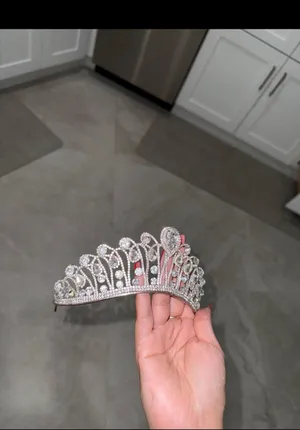 Rhinestone Tiara Princess crown Silver thumbnail 2