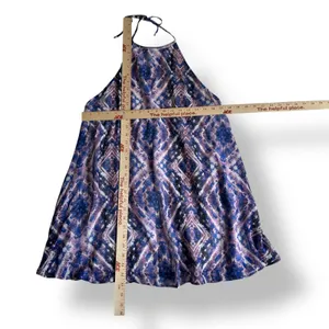 Show Me Your Mumu Purple Haze Katy Halter Mini Dress Womens Size L Boho‎ thumbnail 3