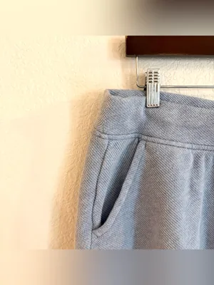 Talbots Womens Shorts Light Blue Lounge Sweat 100% Cotton Size Large thumbnail 5