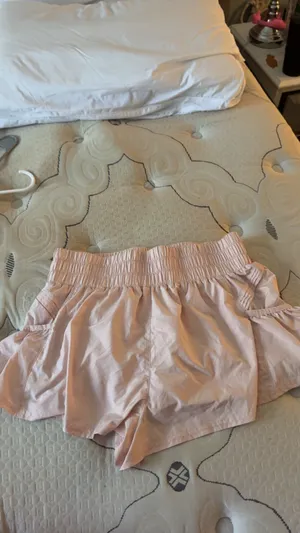 Light Pink Free People Movement Shorts thumbnail 2