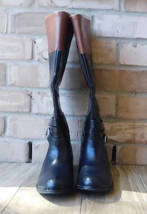 St. John's Bay Womens Douglas Riding Boots Block Heel Size: 7 1/2M thumbnail 1