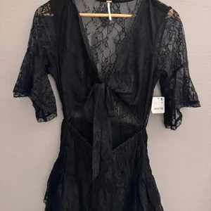 Free People Reversible Lala Lace Mini Dress Black Size‎ Small NWT MSRP $128 thumbnail 5