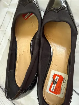 Circa Joan & David Patent Leather and Wedge Heel Shoes in Black thumbnail 11