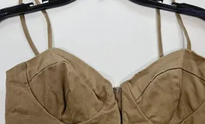 Superdown Renetta Mini Dress in Khaki Small thumbnail 12