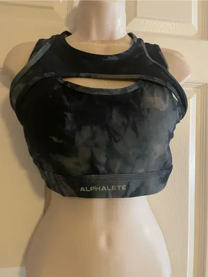Alphalete Brown Sports Bra with Logo Band‎ thumbnail 1