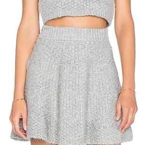 Lovers + Friends Skater Mini Skirt Womens Small Grey Coquette Soft‎ Girl Revolve thumbnail 2