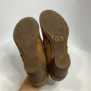 Clarks Sashlin Aleta‎ booties shooties brown leather size 8 thumbnail 6