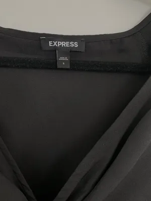 Express Black Long Sleeve Blouse thumbnail 5