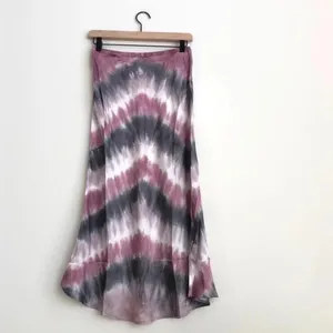 Young Fabulous & Broke Purple Tie Dye Satin Midi Slip Skirt Sz MED NWT Felicity thumbnail 3
