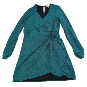 Show Me Your Mumu Stage Skort Green Peacock Metallic XXL thumbnail 2