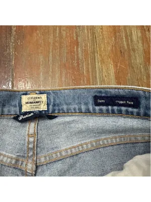 Citizens of Humanity Blue Flare Distressed Jeans Size 24 thumbnail 9