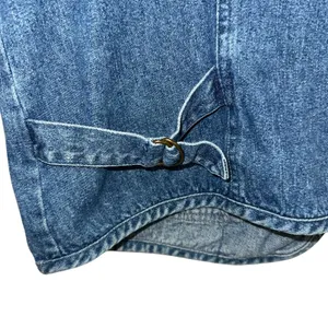Vintage‎ Haggar Denim Utility Vest Large Blue Zip Front Workwear Pockets 90s thumbnail 3