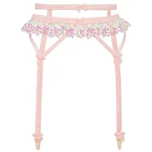 NWT For Love & Lemons April Bloom Garter Belt - Small thumbnail 5