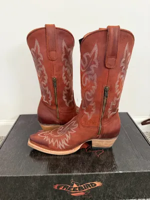 Freebird by Steven Wilson Rust Suede Boots thumbnail 2