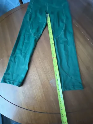Zyia Active Women's Green High-Rise Athletic Leggings with Side Pockets thumbnail 3
