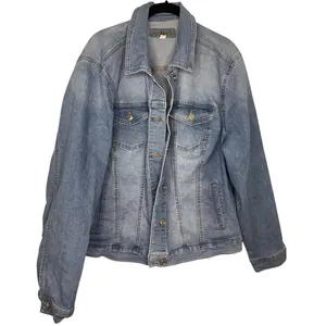Maurices Denim Jean Jacket Plus Size 2X Medium Wash Stretch thumbnail 1