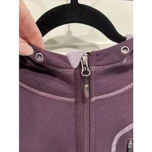 Title Nine Purple Full Zip‎ Hooded Jacket Size Large RN121896 Thumbholes thumbnail 2