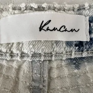 KanCan White Tie-Dye Frayed Hem Women's Shorts Size L thumbnail 4
