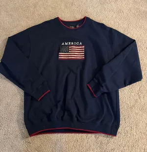 USA Sweatshirt Blue Size XL thumbnail 1