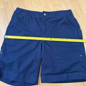 Carhartt Women's Original Fit Smithville Ripstop Shorts Blue 8 EUC Gorp Roll Up thumbnail 6