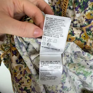 NWT‎ & Other Stories Scalloped Mini Dress Sz XS Floral Cottage Romantic Feminine thumbnail 9