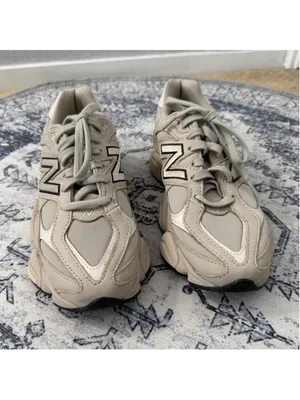 New Balance 9060 cream & white sneakers - US 9 thumbnail 6