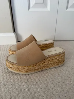 Boutique Mi.iM Suede Espadrille Platform Sandals thumbnail 3