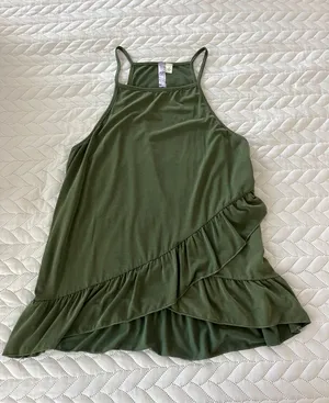 Green Halter Top Size L thumbnail 1