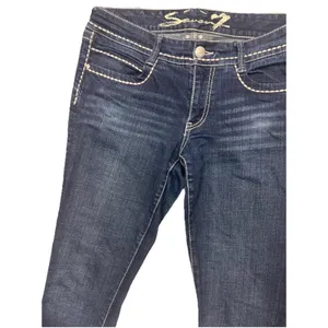 Vintage Seven For All Mankind Skinny Jeans Women's 10 Blue Denim Y2K EUC thumbnail 3