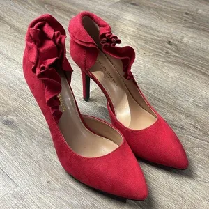 Christian Siriano Red Heels Size 8.5 thumbnail 1