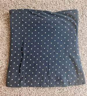 Hollister Taylor Reversible Tube Top Navy Polka Dots thumbnail 1