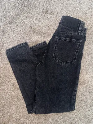 ZARA Black Jeans High-Rise Straight thumbnail 3