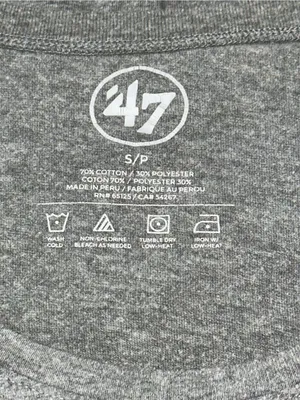 '47 Brand Women’s Size S Heather Gray Brown University Bears Crewneck Tee thumbnail 5